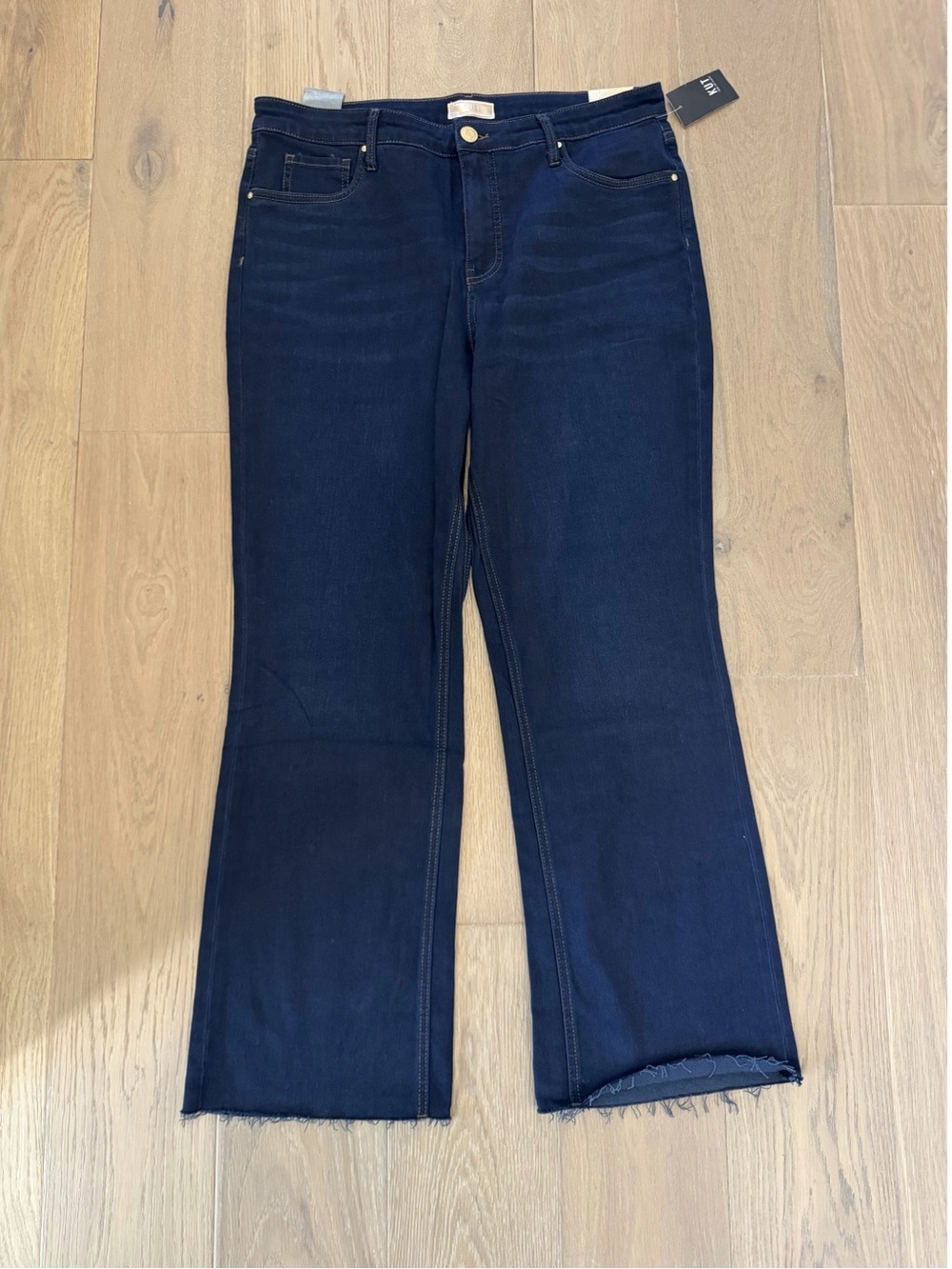 KUT Dark Wash Women’s High Rise Ankle Flare Jeans